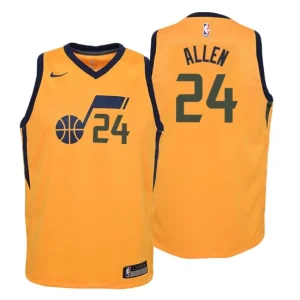 Youth Utah Jazz 24 Grayson Allen Statement Gold Swingman Jersey