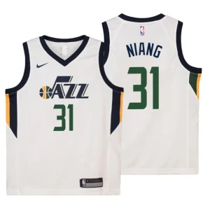 Youth Utah Jazz 31 Georges Niang Association White Swingman Jersey