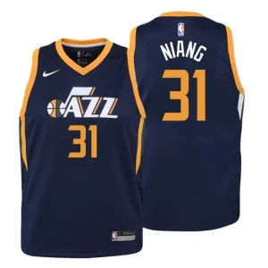 Youth Utah Jazz 31 Georges Niang Icon Edition Navy Swingman Jersey