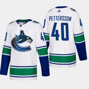 Youth Vancouver Canucks Elias Pettersson 40 Away White Authentic Player