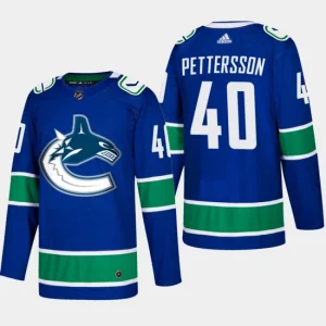 Youth Vancouver Canucks Elias Pettersson 40 Home Blue Authentic Player