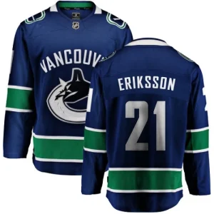 Youth Vancouver Canucks Loui Eriksson 21 Breakaway Blue Fanatics Branded Home