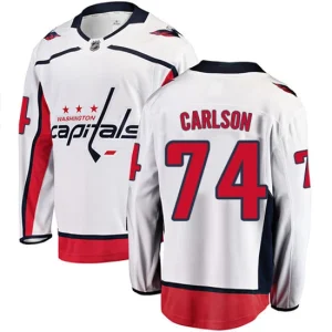 Youth Washington Capitals John Carlson 74 Breakaway White Fanatics Branded Away