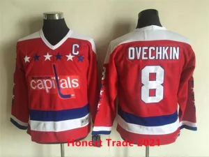 Youth Washington Capitals Retro Alex Ovechkin 8 Red