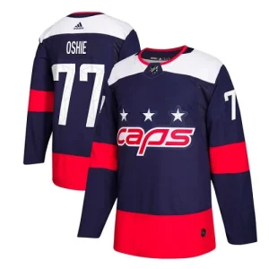 Youth Washington Capitals T.J. Oshie 77 Authentic Navy Blue 2018 Stadium Series