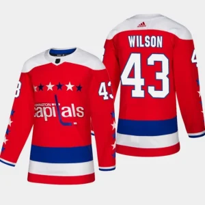 Youth Washington Capitals Tom Wilson 43 2018-19 Red Authentic Third Alternate