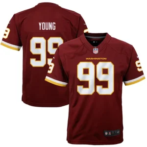 Youth Washington Football Team Chase Young Nike Burgundy Game Jersey