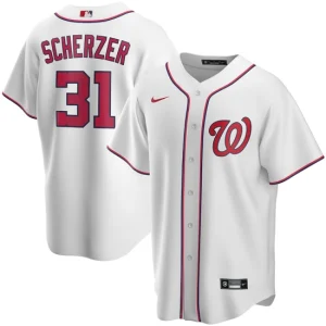 Youth Washington Nationals Max Scherzer Nike White Home Player Jersey