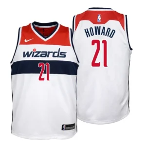 Youth Washington Wizards 21 Dwight Howard Association White Swingman Jersey