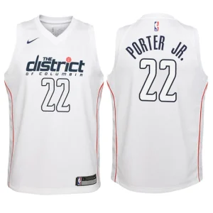 Youth Washington Wizards 22 Otto Porter Jr. White Swingman Jersey-City Edition