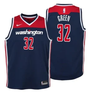 Youth Washington Wizards 32 Jeff Green Statement Navy Swingman Jersey