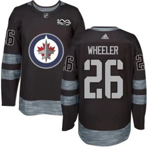 Youth Winnipeg Jets Blake Wheeler 26 1917-2017 100th Anniversary Black Authentic