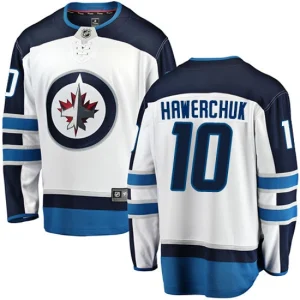 Youth Winnipeg Jets Dale Hawerchuk 10 Breakaway White Fanatics Branded Away