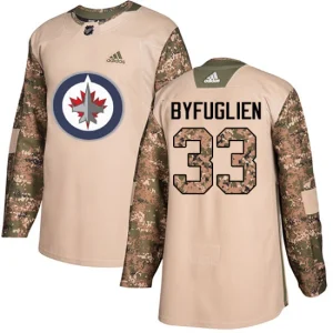 Youth Winnipeg Jets Dustin Byfuglien 33 Authentic Camo Veterans Day Practice