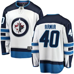 Youth Winnipeg Jets Joel Armia 40 Breakaway White Fanatics Branded Away